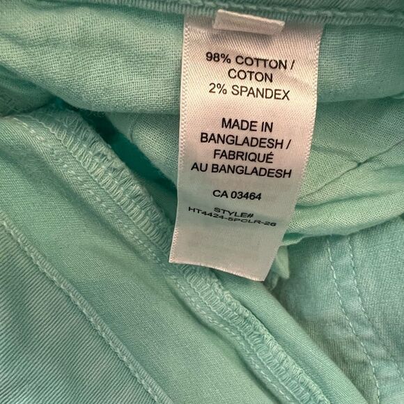 REVOLUTION By RICKIS Patel Blue Cropped Straight Leg Stretch Cropped Pant 28 - Picture 8 of 8